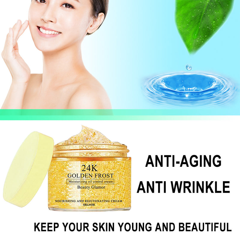 24k Gold Face Cream Moisturizes And Nourishes Skin